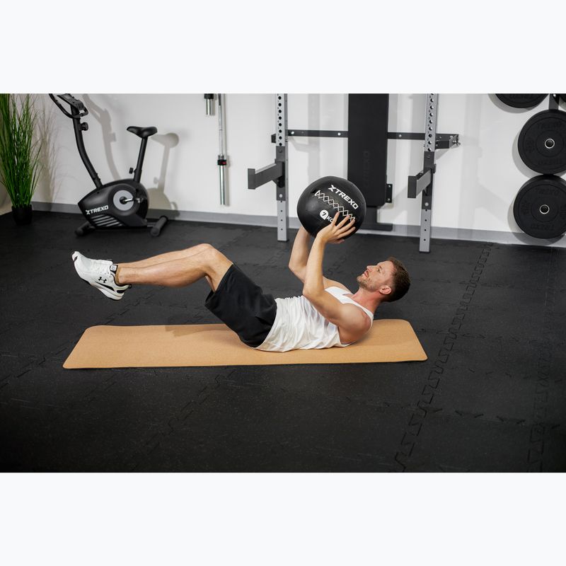 Piłka lekarska XTREXO Wall Ball 7 kg czarny 6