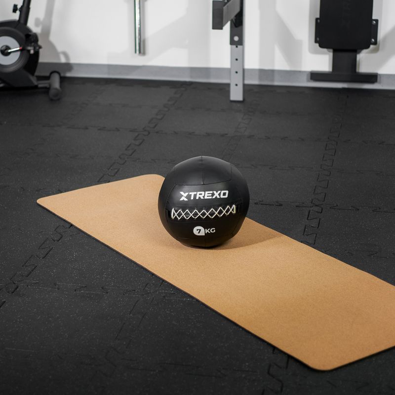 Piłka lekarska XTREXO Wall Ball 7 kg czarny 7