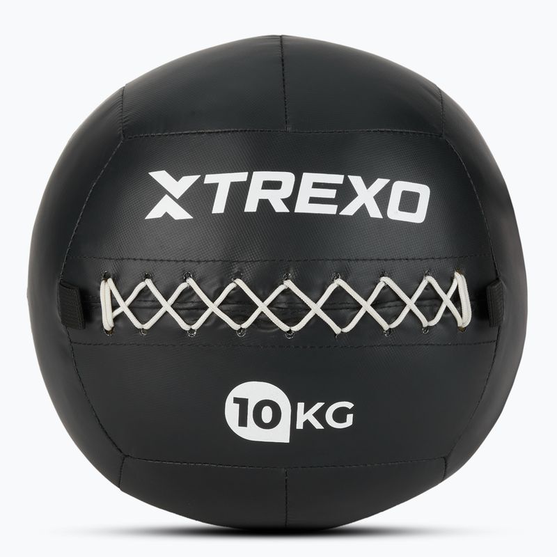 Piłka lekarska XTREXO Wall Ball 10 kg czarny