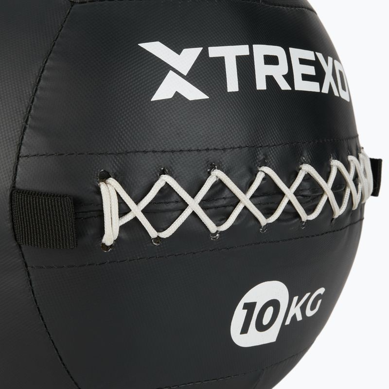 Piłka lekarska XTREXO Wall Ball 10 kg czarny 4