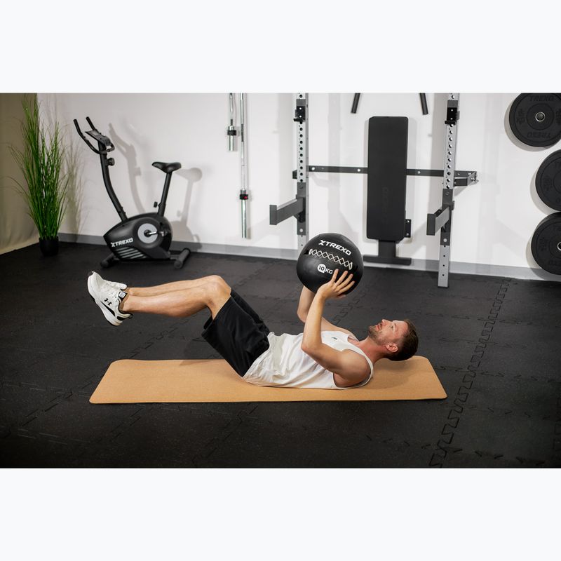 Piłka lekarska TREXO Wall Ball 10 kg czarny 5