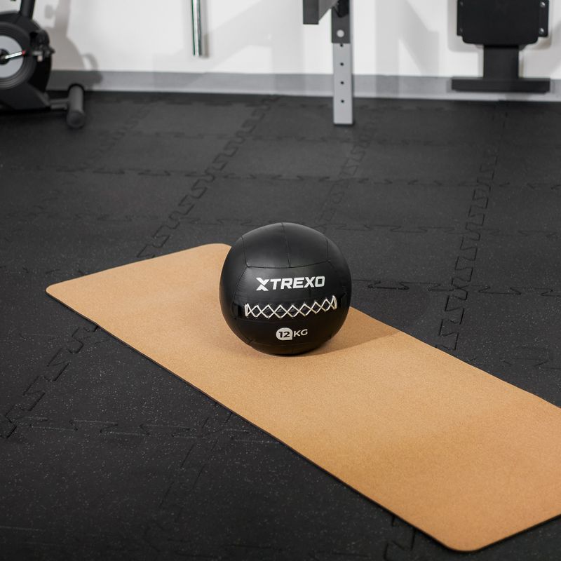 Piłka lekarska TREXO Wall Ball 12 kg czarny 6