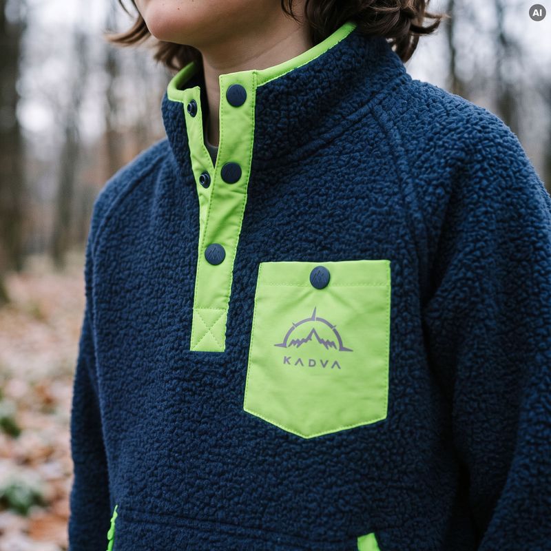Bluza polarowa dziecięca KADVA RODIA JR niebieski 12
