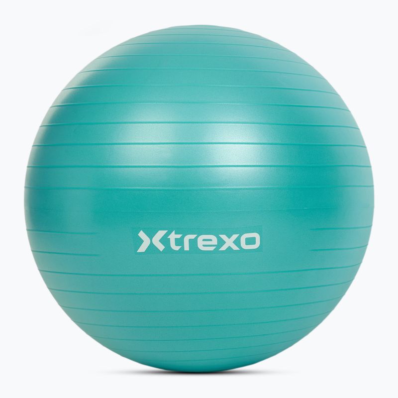 Piłka gimnastyczna XTREXO 65 cm turkusowy