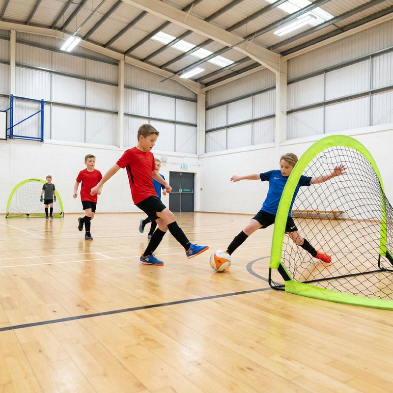 Bramki do piłki nożnej OneTeam Ballon Pop-Up zielony 5