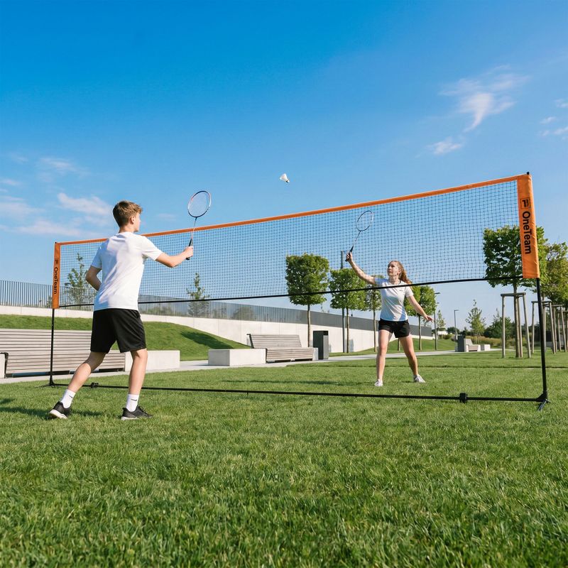 Siatka do badmintona OneTeam Netura 4 pomarańczowy 9