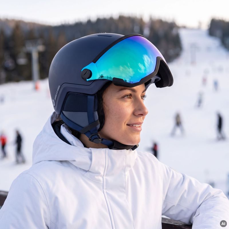 Kask narciarski ATTABO Avens 2.0 Visor niebieski 6