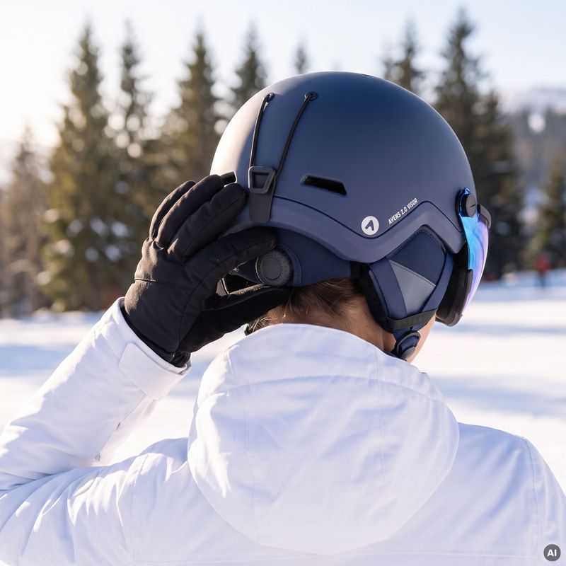 Kask narciarski ATTABO Avens 2.0 Visor niebieski 7