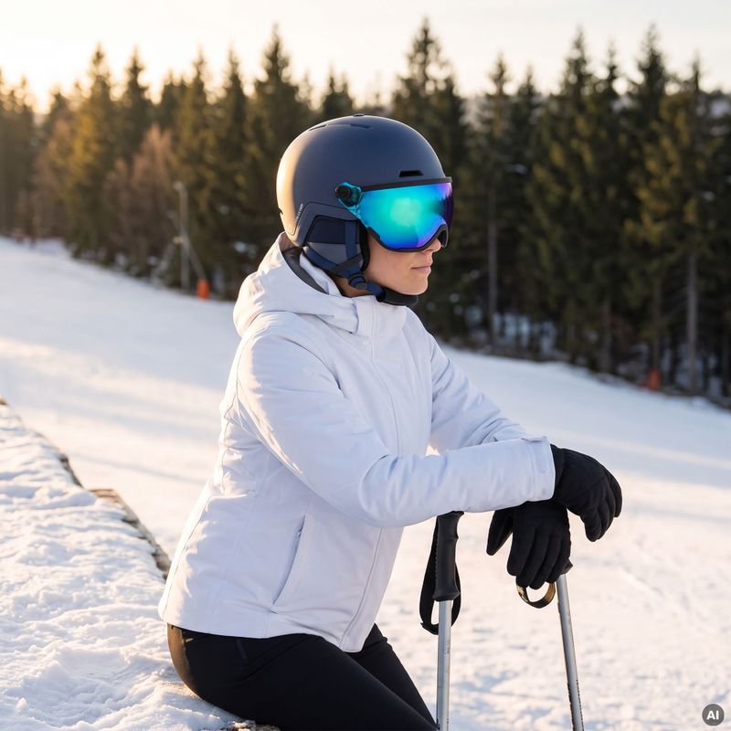 Kask narciarski ATTABO Avens 2.0 Visor niebieski 8
