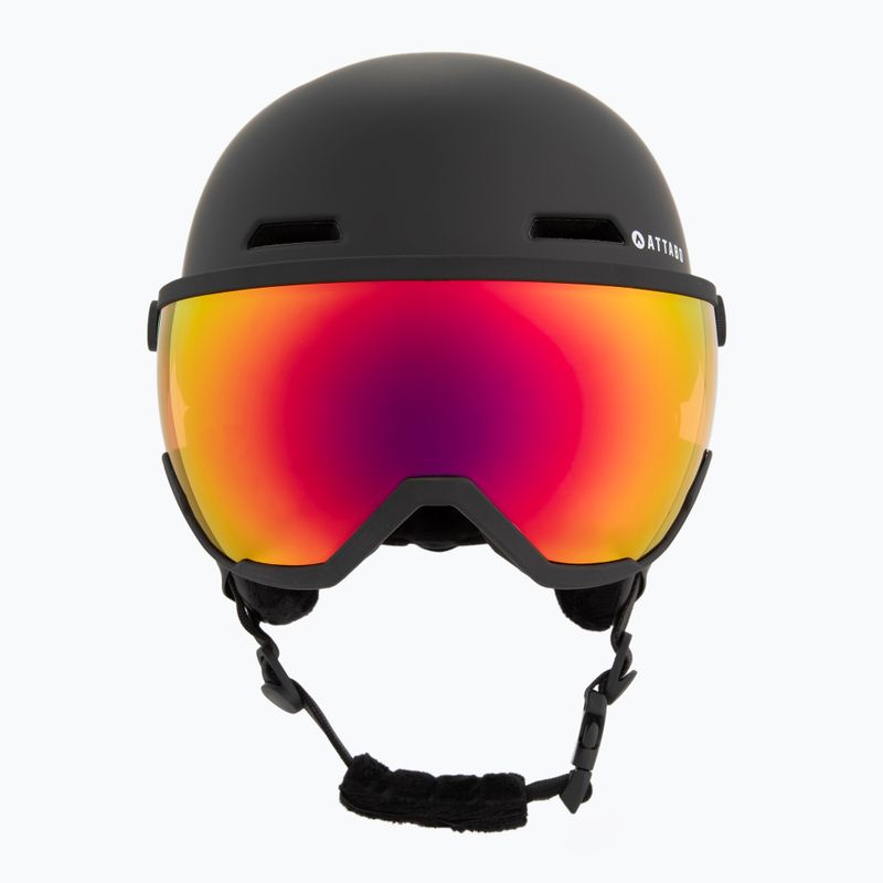 Kask narciarski dziecięcy ATTABO Avens 2.0 Jr Visor czarny 2