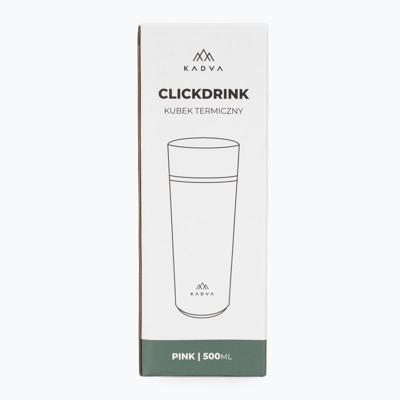 Kubek termiczny KADVA 360 ClickDrink 500 ml różowy 8