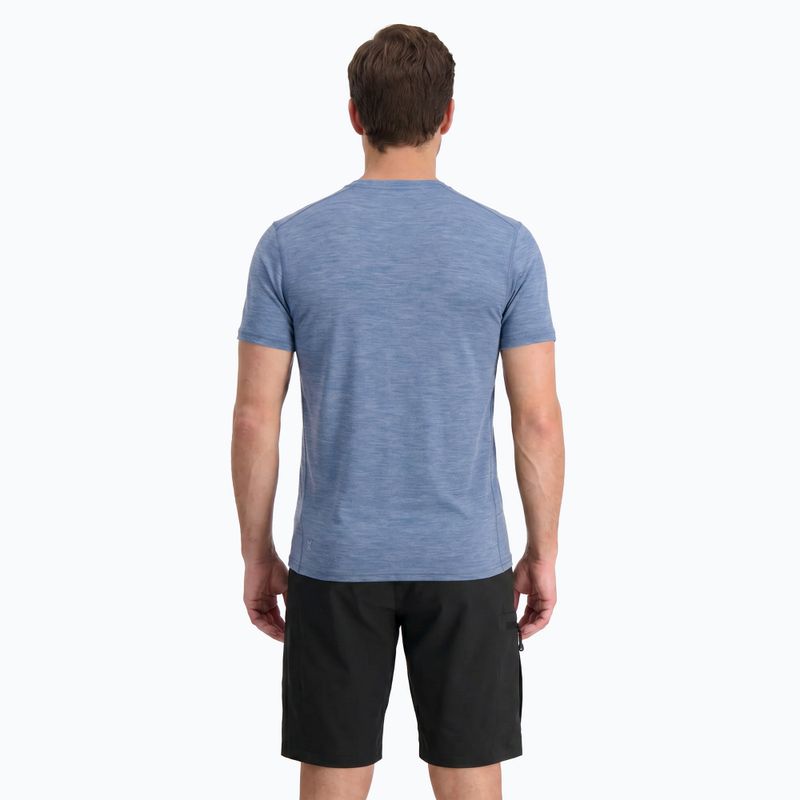 Koszulka termoaktywna męska WOOLCANO Merino 100% TEE0546 niebieska 3