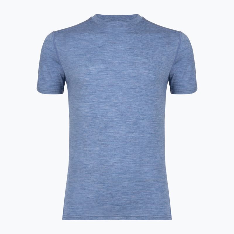 Koszulka termoaktywna męska WOOLCANO Merino 100% TEE0546 niebieska
