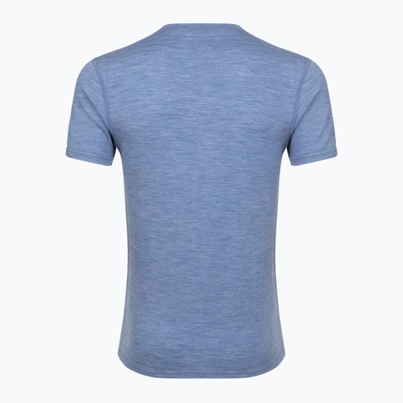 Koszulka termoaktywna męska WOOLCANO Merino 100% TEE0546 niebieska 2