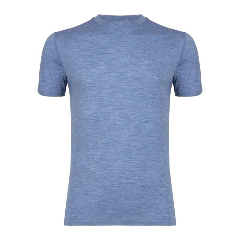 Koszulka termoaktywna męska WOOLCANO Merino 100% TEE0546 niebieska 4