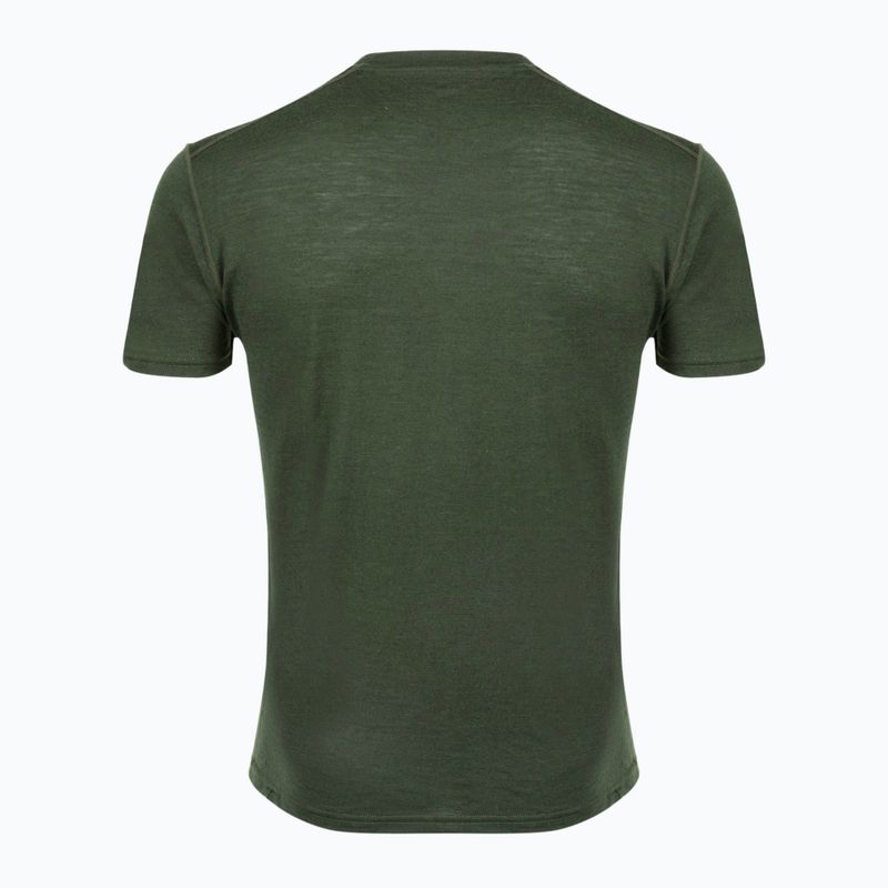 Koszulka termoaktywna męska WOOLCANO Merino 100% TEE0546 zielony 6