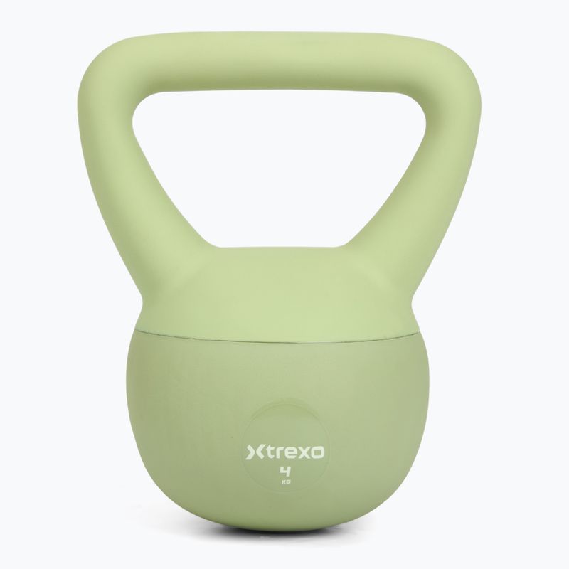 Kettlebell miękki XTREXO 4 kg zielony