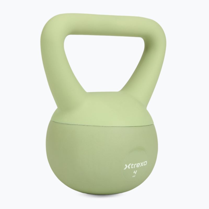 Kettlebell miękki XTREXO 4 kg zielony 6