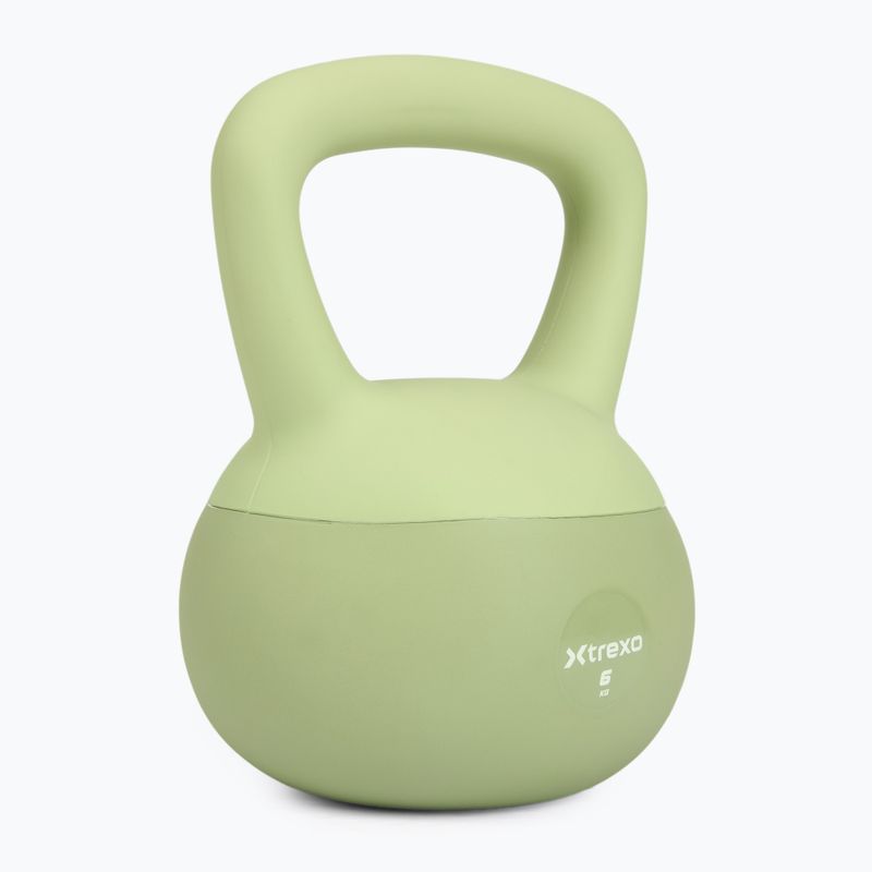 Kettlebell miękki XTREXO 6 kg zielony 6