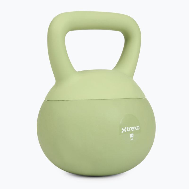 Kettlebell miękki XTREXO 10 kg zielony 6
