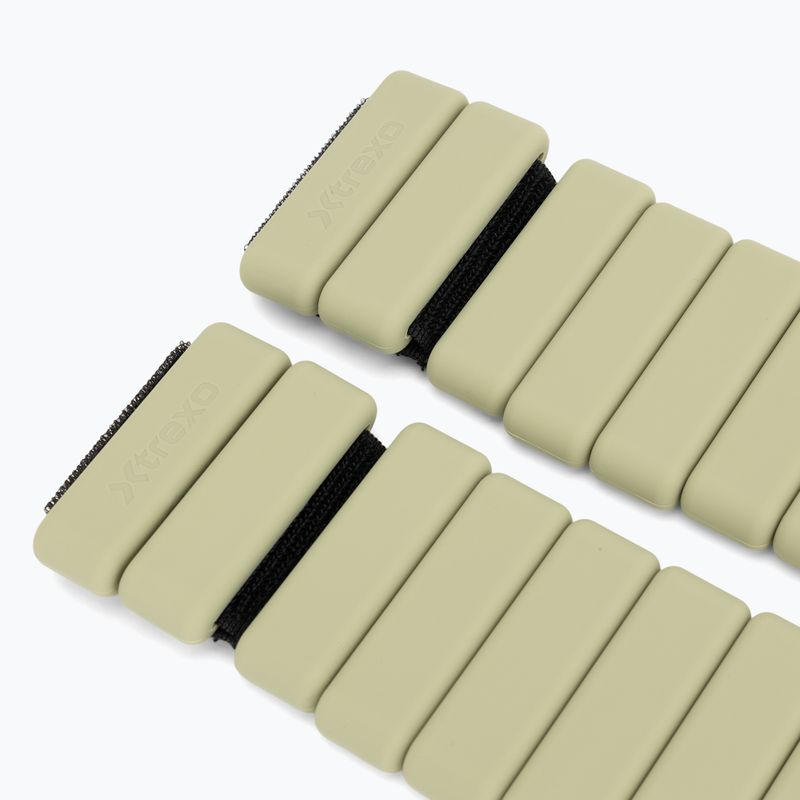 Obciążniki na kostki i nadgarstki XTREXO SCULPT 2 x 0,5 kg zielony 5