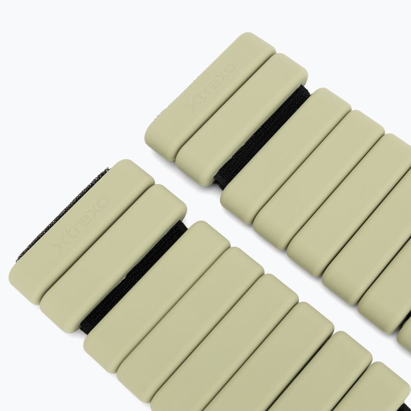 Obciążniki na kostki i nadgarstki XTREXO SCULPT 2 x 1 kg zielony 5