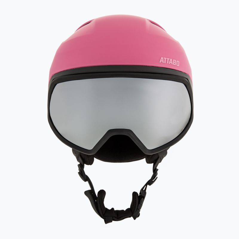 Kask narciarski dziecięcy ATTABO Avens 3.0 Jr Visor ERT różowy 2
