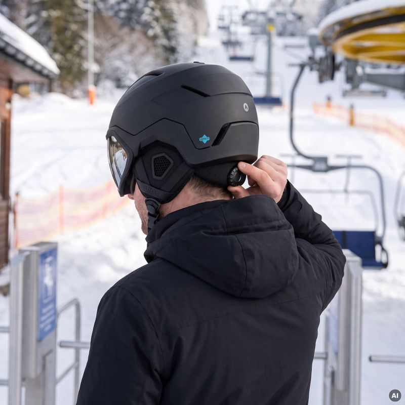 Kask narciarski ATTABO Avens 3.0 Visor ERT czarny 8
