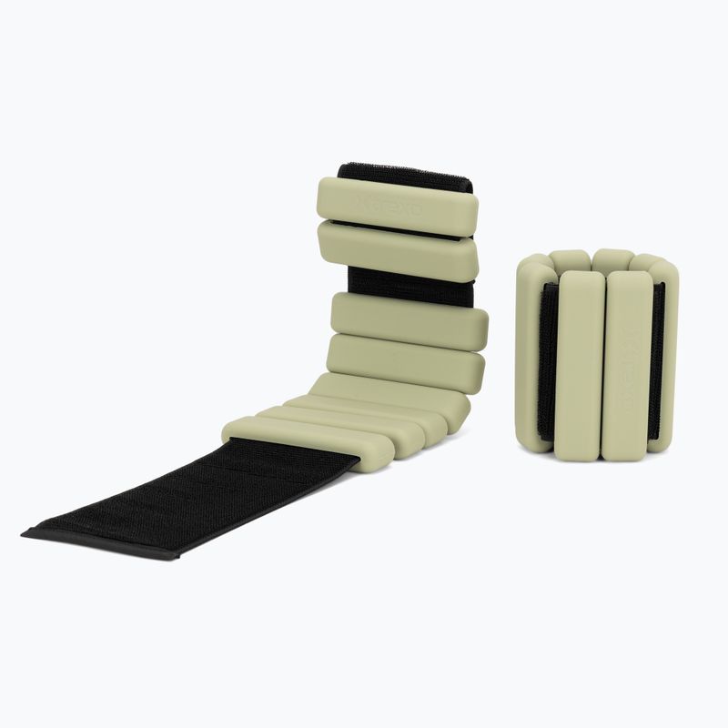 Obciążniki na kostki i nadgarstki XTREXO SCULPT 2 x 1.5 kg zielony 3