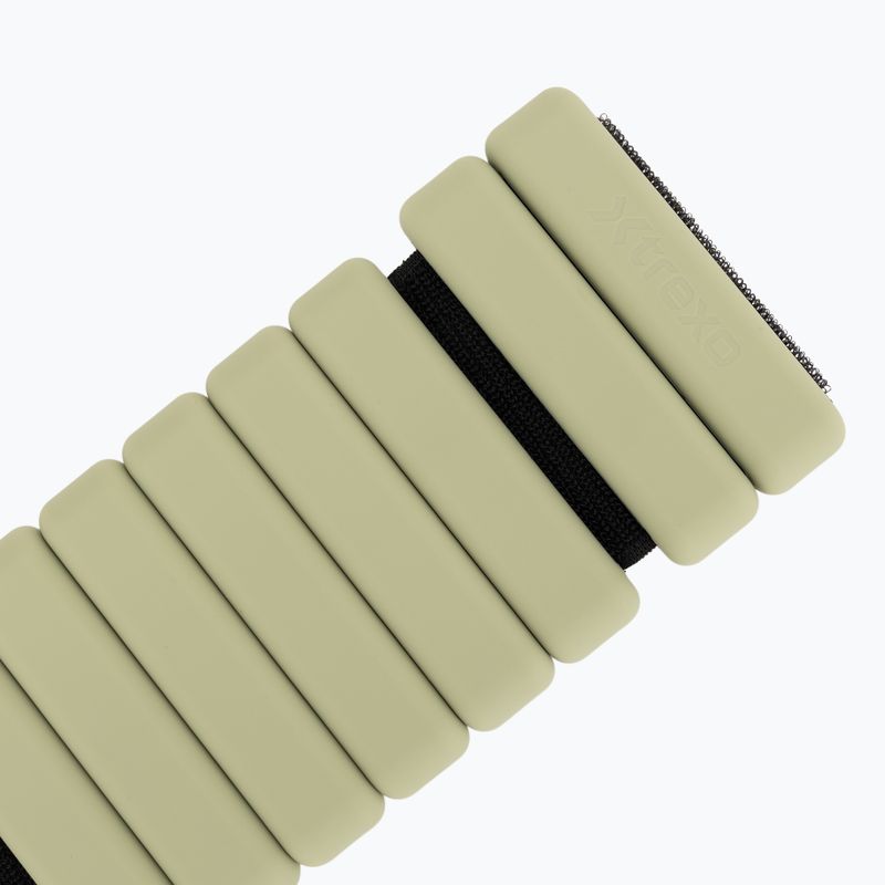 Obciążniki na kostki i nadgarstki XTREXO SCULPT 2 x 1.5 kg zielony 6