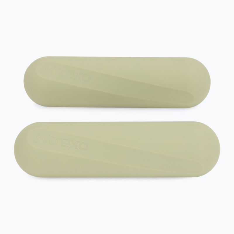 Zestaw hantli XTREXO SCULPT 2 x 1 kg zielony 4