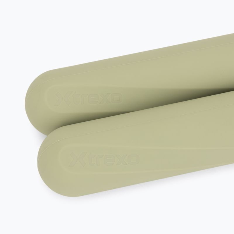 Zestaw hantli XTREXO SCULPT 2 x 1 kg zielony 6
