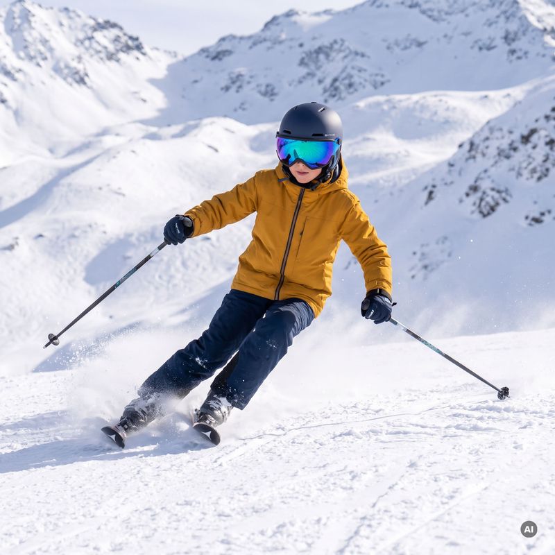 Kask narciarski dziecięcy ATTABO Avens 2.0 Jr Visor niebieski 3