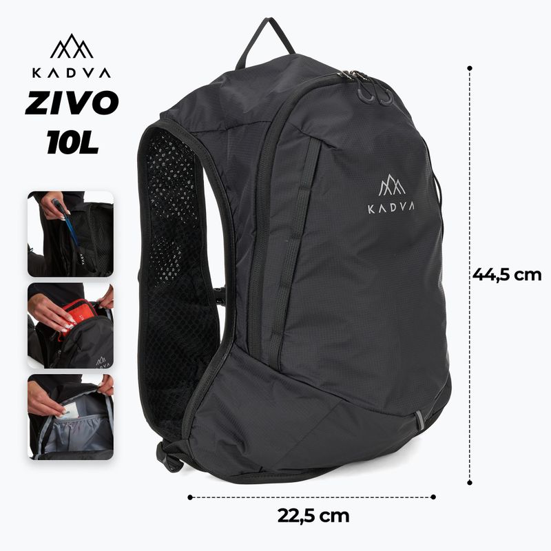 Plecak turystyczny KADVA Zivo 10 l czarny 2