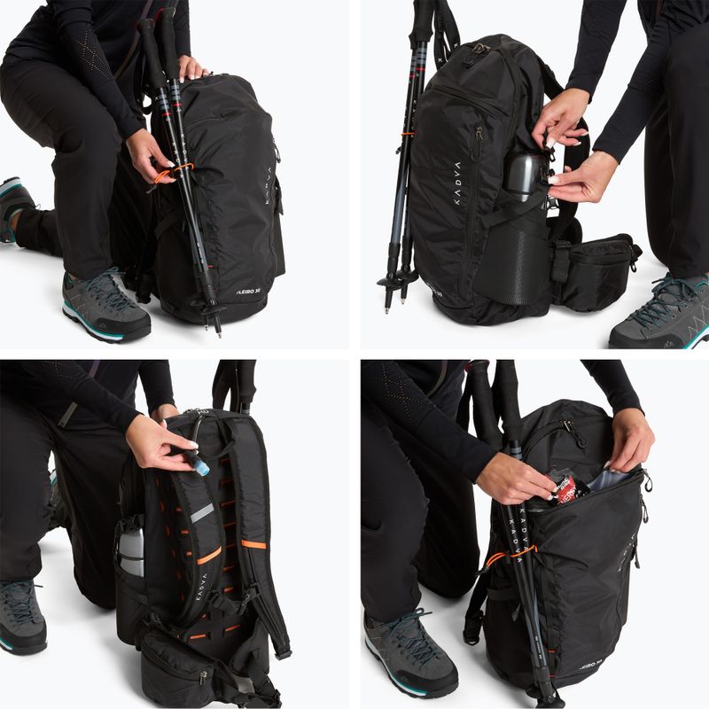 Plecak turystyczny KADVA Fleiro 30 l czarny 12