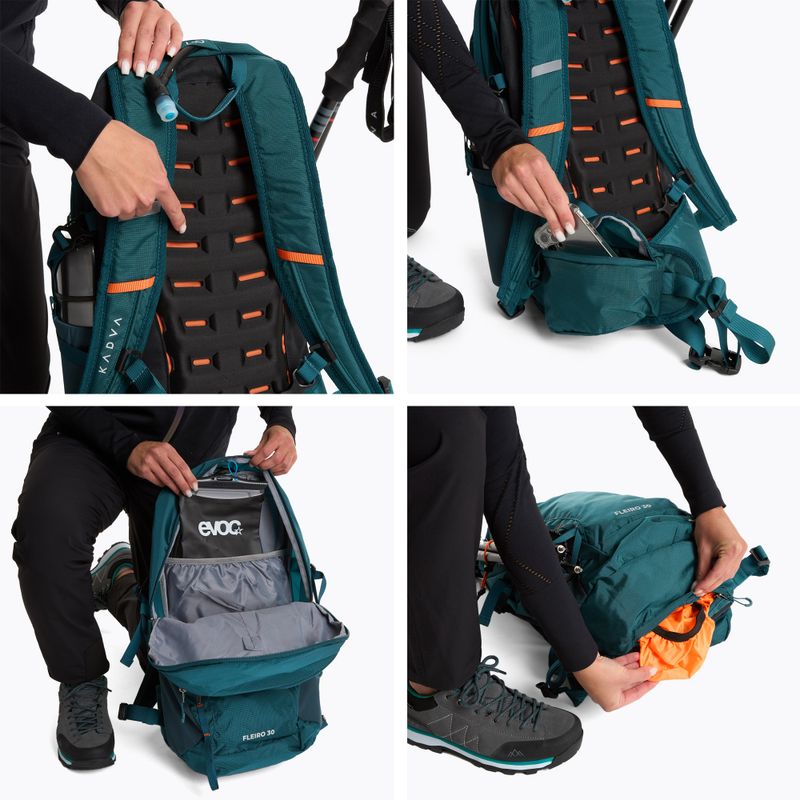 Plecak turystyczny KADVA Fleiro 30 l ciemny morski 12