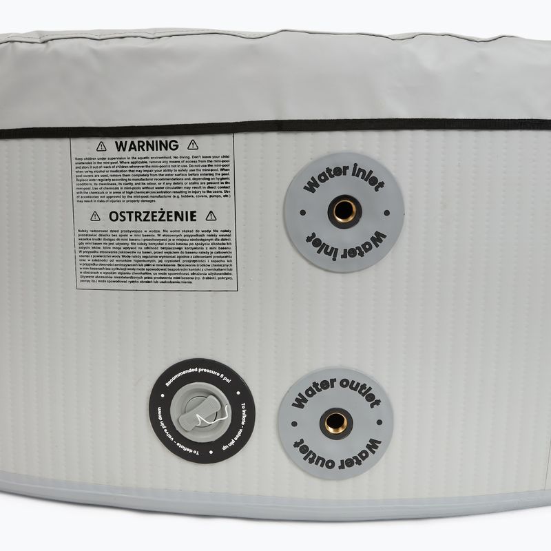Basen pompowany AQUASTIC ONSEN drop stitch 700 l 150 cm szary 10