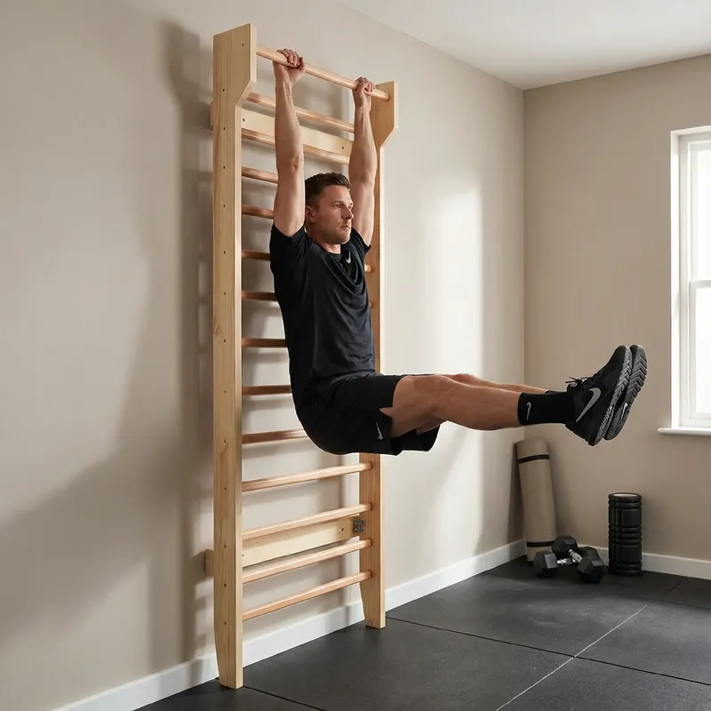 Drabinka gimnastyczna XTREXO LW100 drewniana 3