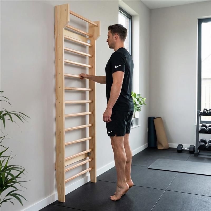 Drabinka gimnastyczna XTREXO LW100 drewniana 4