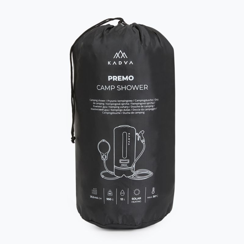 Prysznic kempingowy KADVA Premo 12 l czarny 9