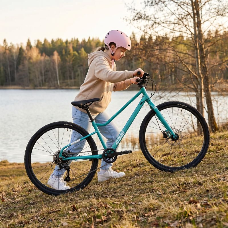 Rower dziecięcy ATTABO EASE 26" 10,1 kg Gen 2 turkusowy 6