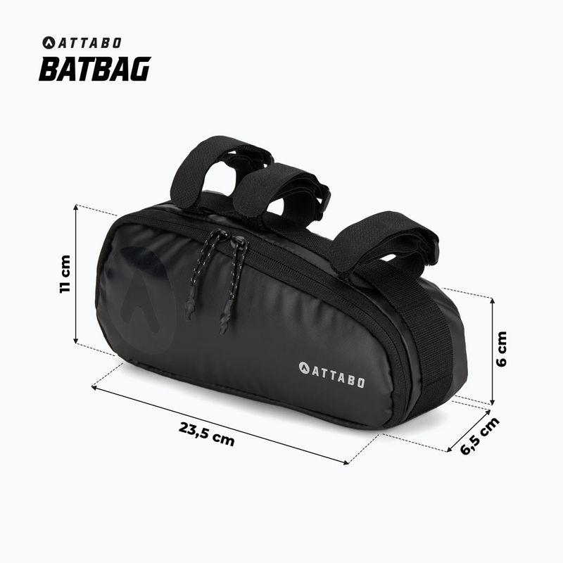 Torba rowerowa pod ramę ATTABO BatBag czarny 9