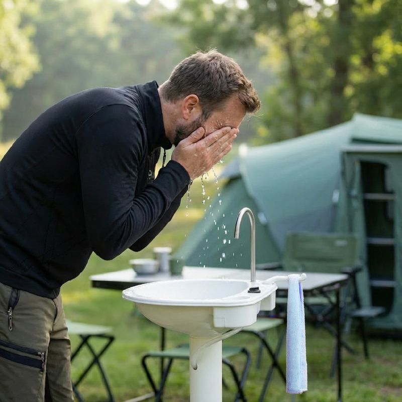 Umywalka turystyczna KADVA ViaAlta szary 5