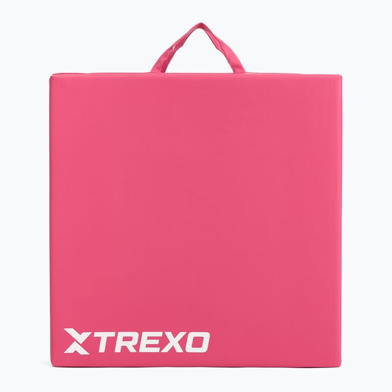 Materac gimnastyczny TREXO składany 180 x  60 x 5 cm różowy 5