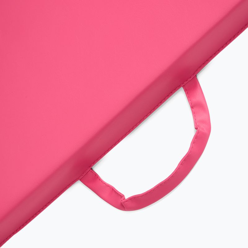 Materac gimnastyczny XTREXO składany 180 x  60 x 5 cm różowy 10