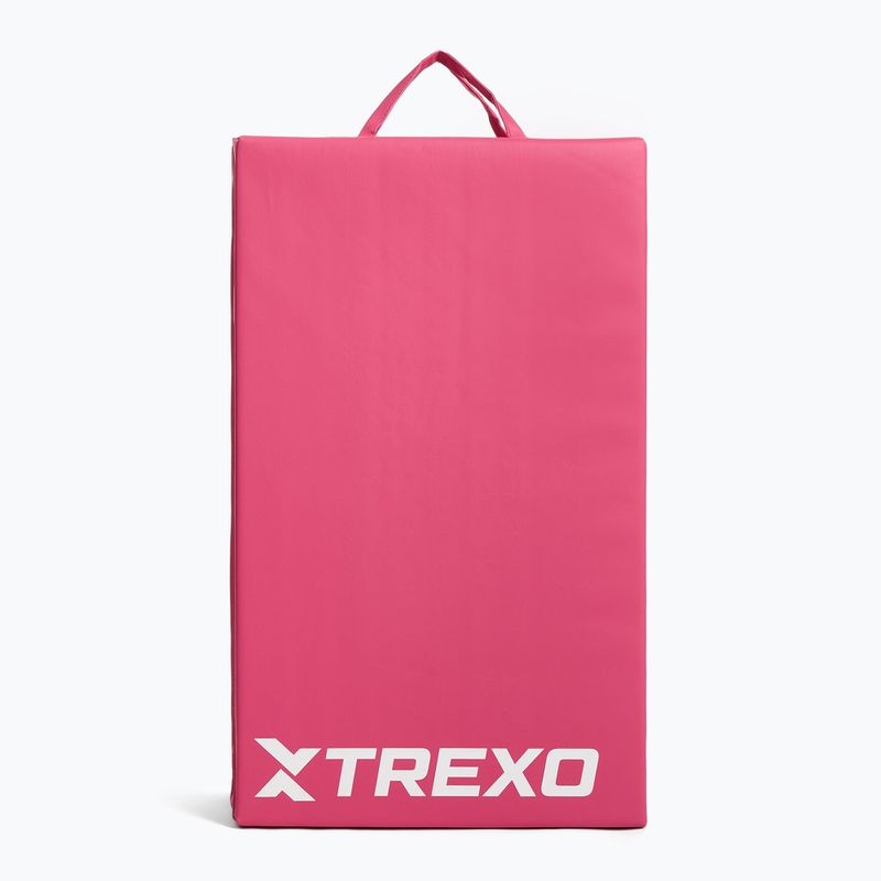Materac gimnastyczny TREXO składany 195 x 80 x 5 cm różowy 5