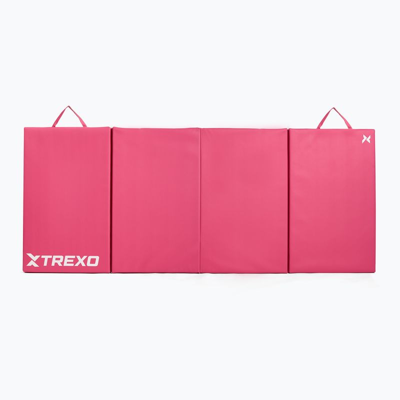 Materac gimnastyczny TREXO składany 195 x 80 x 5 cm różowy 6
