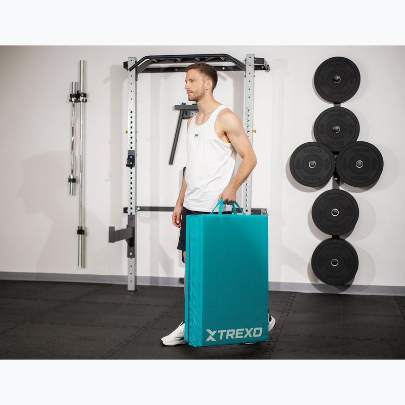 Materac gimnastyczny XTREXO składany 195 x 80 x 5 cm zielony 13