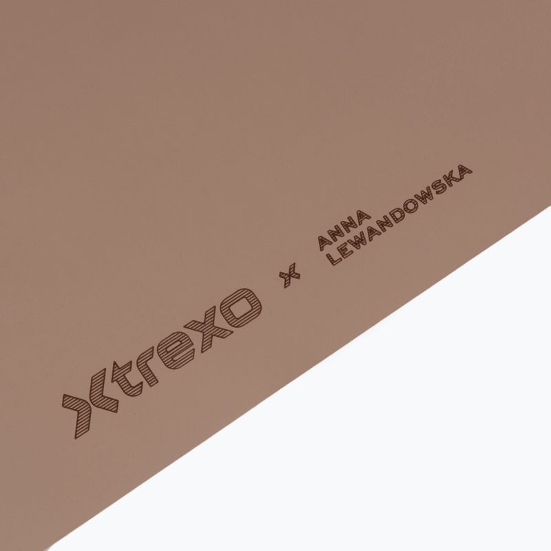 Mata do ćwiczeń i jogi XTREXO x Anna Lewandowska play mat 183 x 61 cm brązowy 4
