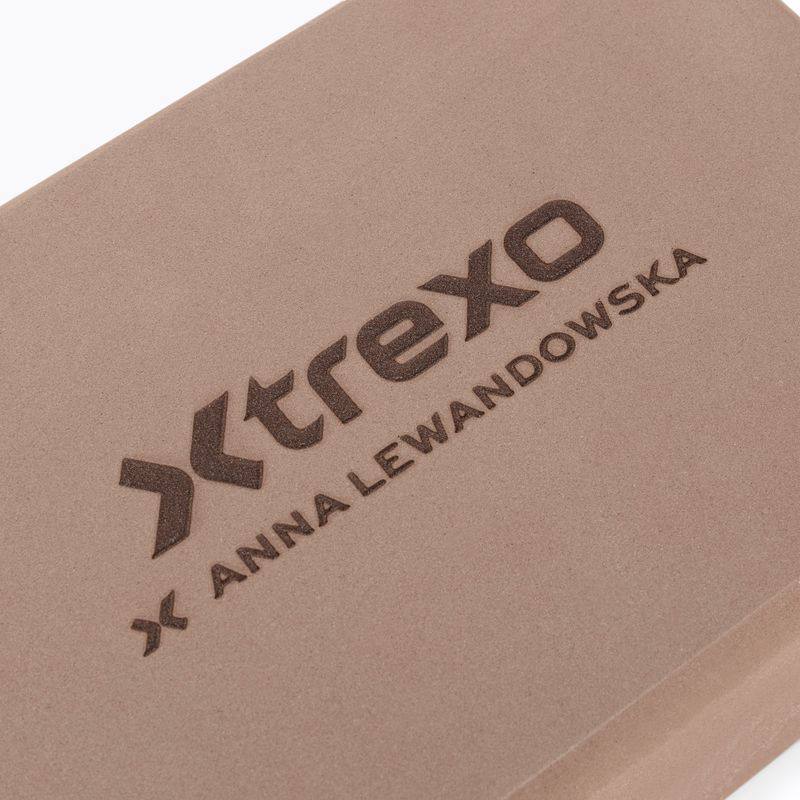 Kostka do jogi XTREXO x Anna Lewandowska brązowy 6